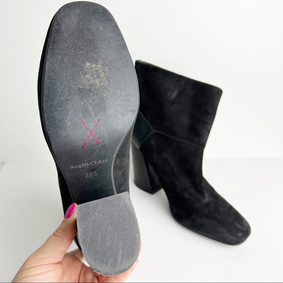See by Chloe black suede booties - Picture 3 of 4